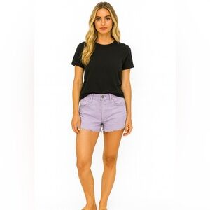 Levi’s 501 High Rise Cutoff denim short button fly SZ 29 Purple NWT